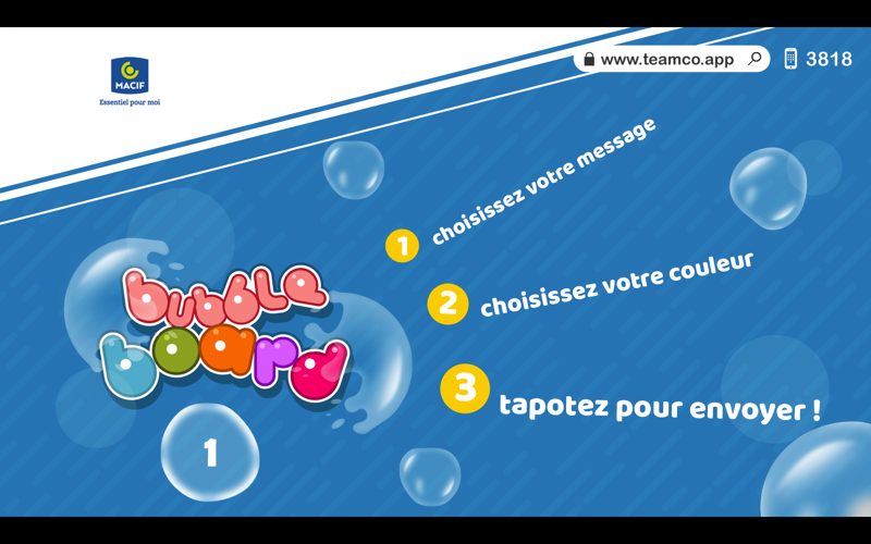 BUBBLE BOARD - Mur digital collectif, photo 2
